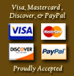 Visa & Mastercard Accepted