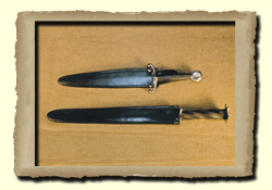Medieval dagger scabbards
